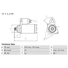Image de Démarreur / Démarreur 0 986 026 340 Bosch Bosch 0986026340 Volkswagen