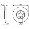 Image de Disque De Frein Bosch Bd537 Volkswagen
