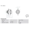 Image de Dynamo 0.986.085.970 Bosch Bosch 0.986.085.970 Citroen;Peugeot