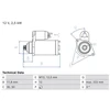 Image de Démarreur / Démarreur 0 986 026 450 Bosch Bosch 0986026450 Mercedes-Benz;Volkswagen