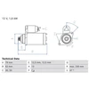 Image de Démarreur / Démarreur 0 986 026 970 Bosch Bosch 0986026970 Audi;Cupra;Seat;Skoda;Volkswagen