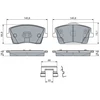 Image de Jeu De Plaquettes De Frein, Frein À Disque Bp2843 Bosch Bosch Bp2843 Lynk & Co;Volvo
