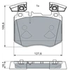 Image de Jeu De Plaquettes De Frein, Frein À Disque Bp2802 Bosch Bosch Bp2802 Mercedes-Benz