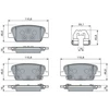 Image de Jeu De Plaquettes De Frein, Frein À Disque Bp2851 Bosch Bosch Bp2851 Hyundai
