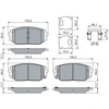Image de Jeu De Plaquettes De Frein, Frein À Disque Bp2862 Bosch Bosch Bp2862 Hyundai;Kia