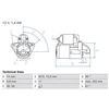 Image de Démarreur / Démarreur 0 986 026 690 Bosch Bosch 0986026690 Mazda