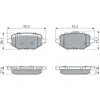 Image de Plaquettes de frein arrière (4 pièces) Bosch Bp2881 - 0986460183