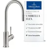 Image de Villeroy & Boch Umbrella Flex robinetterie de cuisine haute pression, robinetterie d’évier avec douchette extractible et plage de pivotement de 360°, économie d’eau, hteur du bec 220 mm, acier inox. en occasion ou reconditionné