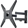 Image de Hama Support mural TV Fullmotion (pour diagonale d'écran de 81 à 165cm (32" à 65"), pour un maximum de 25 kg, VESA jusqu'à 400 x 400, 1 étoile) Noir en occasion ou reconditionné