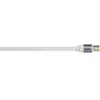 Image de Cordon d'ant ., f . coax . m . - f . coax . fem ., tex ., doré, 110 dB, 2,0 m