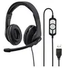 Image de PC Office Headset "HS-USB300" - Micro-casque - circum-aural - filaire - USB - noir