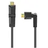 Image de Câble HDMI haute vitesse, f . mâle - mâle, rotation, Ethernet, 1,5 m,