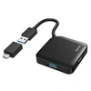 Image de Hub USB, 4 ports, USB 3 .2 Gen1, 5 Gbit/s, avec adaptateur USB-C