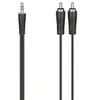 Image de Câble de raccordement 00205110 Jack / Cinch-RCA audio [2x Cinch-RCA mâle - 1x Jack mâle 3.5 mm] 1.5 m noir