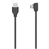 Image de Câble USB-C, mâle USB-C - mâle USB-A, 90°, USB 2.0, 480 Mbit/s, 0,75m