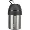 Image de Bouteille TRIXIE avec bol dans le couvercle - idéale pour l'approvisionnement en eau lors de vos déplacements - lavable au lave-vaisselle - avec mousqueton - 0,3 l - acier inoxydable/plastique - 24605 en occasion ou reconditionné