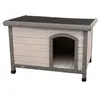 Image de Niche Classic toit plat S-M . 85 x 58 x 60 cm . grise. pour chiens - - TR-39561