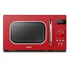 Image de - Comfee CMSRO 20 di rd Four à micro-ondes rétro avec 8 menus automatiques, 5 niveaux de puissance, bouton de cuisson express, 20 l, 800 W, rouge