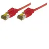 Image de Cordon patch rj45 s ftp cat 6a lsoh snagless rouge - 1 m tecline 72201r