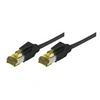 Image de Cordon RJ45 sur câble catégorie 7 S/FTP LSOH snagless noir - 1 m