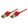 Image de Cordon Patch Rj45 S/ftp cat 6a Lsoh Snagless Rouge - 1,50m