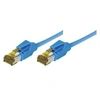 Image de Cordon Patch Rj45 S/ftp cat 6a Lsoh Snagless Bleu - 0,30 m