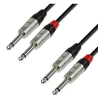 Image de Cables K4TPP0150 Série 4 Star Câble Audio REAN 2 x Jack 6,35 mm Mono vers 2 x Jack 6,35 mm Mono 1,5 m