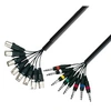 Image de 3 Star Câble multiconducteur 8 x XLR mâle vers 8 x Jack stéréo 6,3 mm 3 m
