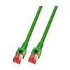 Image de ECOLAN - Cordon de raccordement - RJ-45 (M) pour RJ-45 (M) - 2 m - pairs in metal foil (PiMF) - CAT 6 - vert