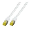 Image de EFB Elektronik MK7001.2W RJ45 Câble réseau, câble patch CAT 6a (câble brut CAT 7) S/FTP 2.00 m blanc ignifuge, sans halogène, avec cliquet