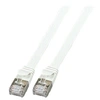 Image de - Cordon de raccordement - RJ-45 (M) pour RJ-45 (M) - 25 cm - U / FTP (Paire torsadée blindée) - CAT 6a - moulé, plat - gris