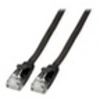 Image de - Cordon de raccordement - RJ-45 (M) pour RJ-45 (M) - 3 m - UTP - CAT 6a - moulé, plat - noir