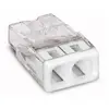 Image de Borne pour boîtes de dérivation COMPACT avec boîtier transparent 2 conducteurs boîte de 100 - - 2273-202