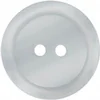Image de Carte de 2 boutons de chemise 2 Trous en polyester 25mm -(...) - Blanc