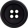 Image de Boutons dégradés costume Polyester 4 trous 20mm X 3 -(...) - Noir