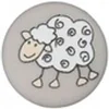 Image de Carte de 3 boutons Moutons à queue 15mm -(...) - Gris