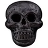 Image de Carte de 2 boutons Tête de mort 18mm -(...) - Cuivre Noir