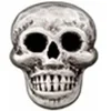 Image de Carte de 2 boutons Tête de mort 18mm -(...) - Gris