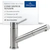 Image de Villeroy & Boch Como Shower Window robinetterie de cuisine hte pression avec douchette extractible et plage de pivotement de 120°, installation poss. dvt une fenêtre, hteur du bec 120 mm, Acier inox. en occasion ou reconditionné