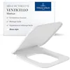 Image de Villeroy & Boch Venticello SlimSeat   Abattant WC au design Sandwich avec fermeture automatique, plastique thermodurcissable amovible e incassable - Pièce d’origine - blanc alpin brillant en occasion ou reconditionné