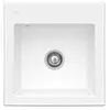 Image de Evier 1 bac VILLEROY ET BOCH Subway 50 S 52,5 x 51 cm sans egouttoir Blanc CeramicPlus avec vidage manuel