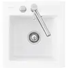 Image de Evier 1 bac sans egouttoir VILLEROY ET BOCH Subway Pure XS 47,5 x 51 cm Blanc vidage automatique inclus