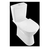 Image de WC à poser sans bride surélevé sortie horizontale VILLEROY & BOCH O.novo avec abattant frein de chute