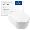 Image de Villeroy & Boch Siège de WC Avento avec fermeture automatique - Abattant D en plastique thermodurcissable, amovible e incassable - Pièce de rechange d'origine - Blanc alpin brillant en occasion ou reconditionné