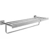 Image de Villeroy & Boch Elements Striking Porte-Serviettes avec étagère pour Montage Mural, Porte-Serviettes, Longueur 595 mm, carré, chromé en occasion ou reconditionné