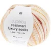 Image de Pelote de Laine à Chaussettes Superba Cashmeri Luxury Socks 4 fils - 100g - : Douceur et Luxe pour Vos Pieds(...) - Jaune (002 - moutarde)
