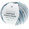 Image de Pelote de Laine à Chaussettes Superba Cashmeri Luxury Socks 4 fils - 100g - : Douceur et Luxe pour Vos Pieds(...) - Bleu (005 - denim)
