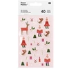 Image de 40 autocollants gel Père Noël