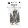 Image de Lot de 3 sapins de Noël en bois gris 7 cm