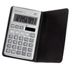 Image de Genie calculatrice 10 chiffres 330 plat avec dual-power (solaire et piles)-avec housse-argent